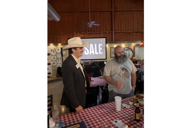Coryell County Democrats met with Clayton Tucker (candidate for Texas Ag. Commissioner) and Justin Early (candidate for U.S. HR, TX Congressional Dist. 31) at Bare Bones Barbecue.
