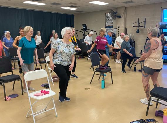 The Keep it Movin’ program at the Gatesville Fitness Center. GATESVILLE MESSENGER/ David Scott