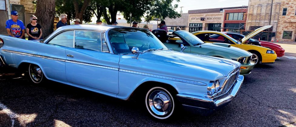 Despite the slight threat of rain, car club members recently brought their vehicles to the courthouse square for the public to enjoy. Gatesville Messenger/David Scott