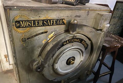 This Mosler Safe was used int he late 1890’s at First National Bank in Gatesville. The bank was nextt to the Saloon. GATESVILLE MESSENGER/ David Scott