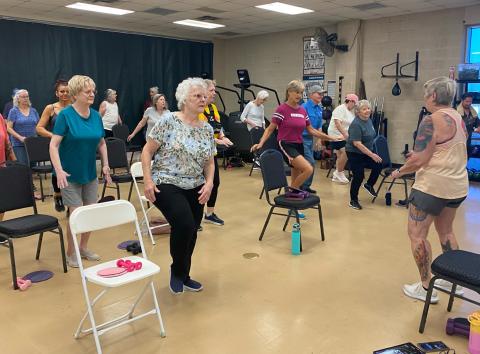 The Keep it Movin’ program at the Gatesville Fitness Center. GATESVILLE MESSENGER/ David Scott