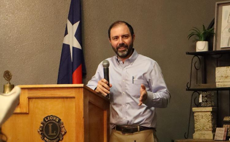 Photo cutline: Coryell Health Dr. Eichhorn speaks with the Lions Club during their weekly meeting on Wednesday.