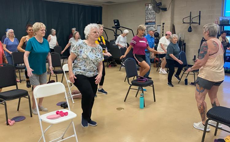 The Keep it Movin’ program at the Gatesville Fitness Center. GATESVILLE MESSENGER/ David Scott