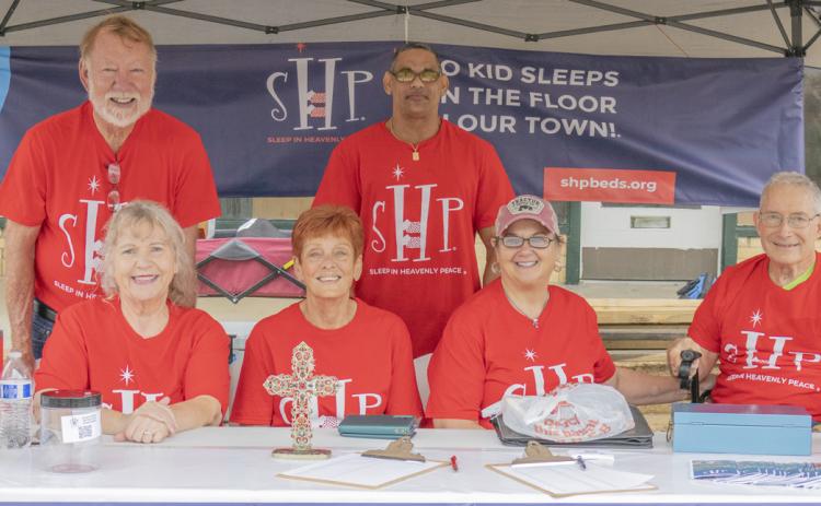 The core team for Gatesville chapter of Sleep in Heavenly Peace were in attendance during the June 6 Shivaree event. The team consists of the following members: front row - Kathy Perryman, Marcia Strieber, Maranda May and Dr. Stephen Norris; back row - Ron Perryman and Altaberto Santiago. THE GATESVILLE MESSENGER/Ally Hinkle