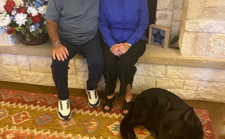 Chaplains Terry and Darla Louvin, pictured with their therapy dog, Stella, are the new executive directors of the Hospitality House. The Gatesville Messenger | David Scott