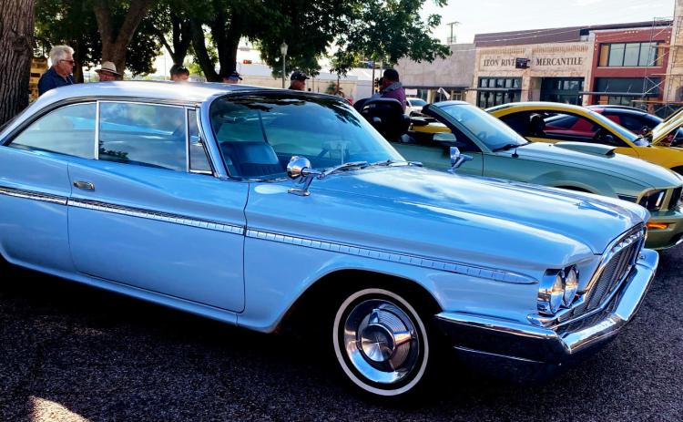 Despite the slight threat of rain, car club members recently brought their vehicles to the courthouse square for the public to enjoy. Gatesville Messenger/David Scott